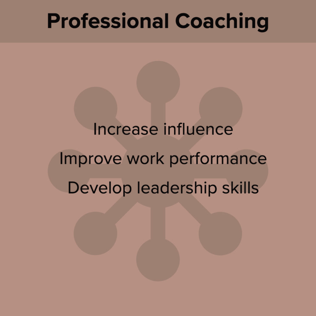 Executive Coaching: professional goals, personal impact, performance.